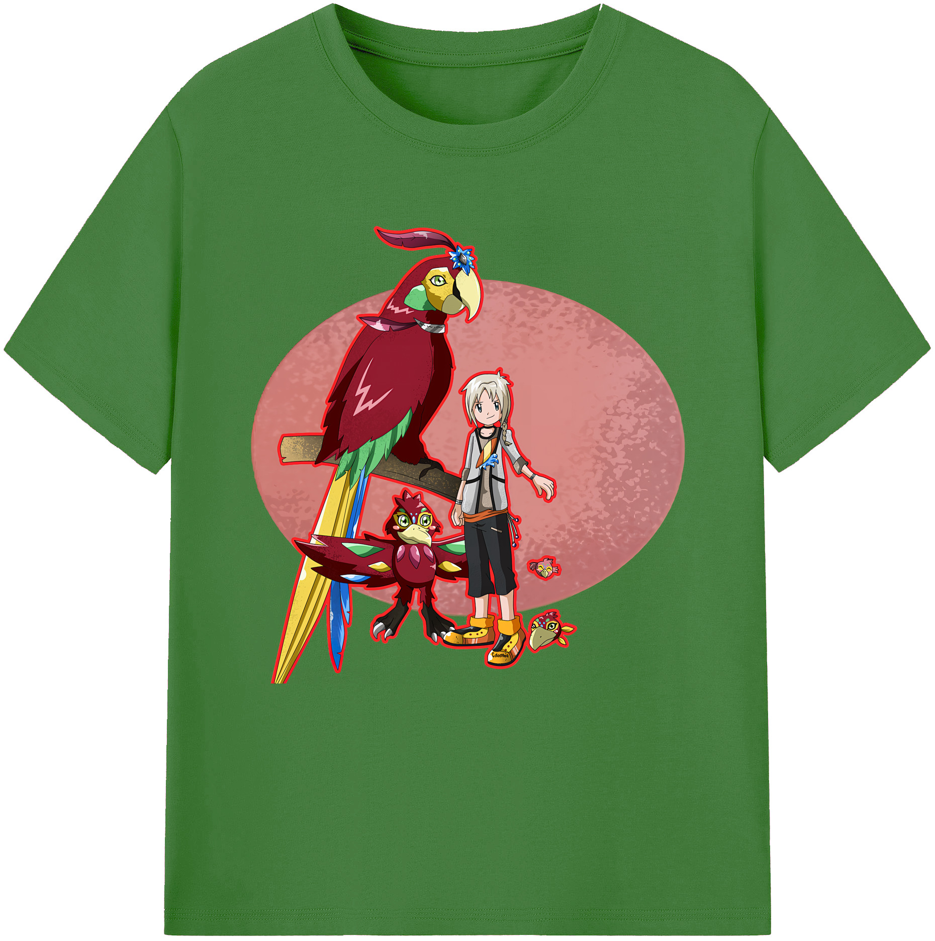 （画像用） Digimon デジタルモンスター/デジモン レディースカジュアルプリントTシャツ（綿100％）